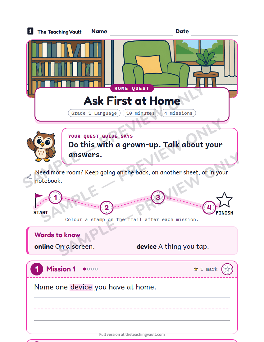 Sample preview: homework page (watermarked, low-resolution)