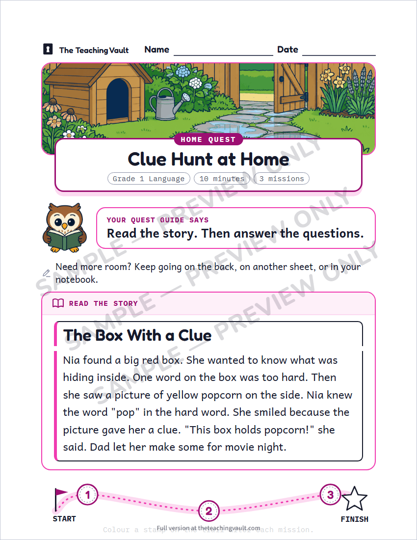 Sample preview: homework page (watermarked, low-resolution)