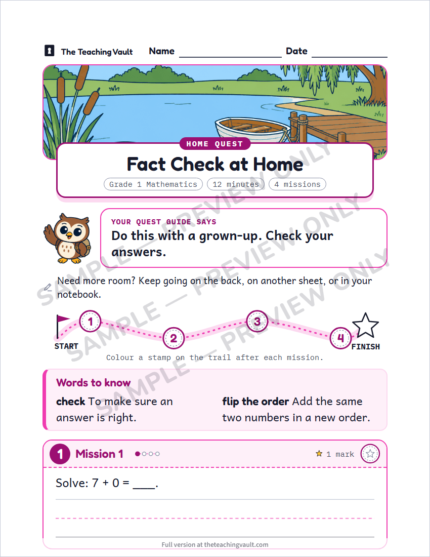 Sample preview: homework page (watermarked, low-resolution)