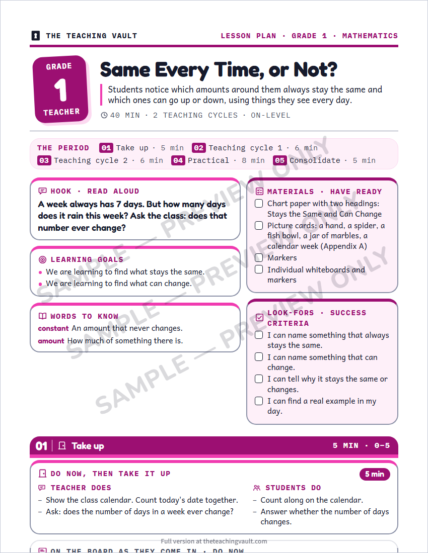 Sample preview: lesson plan page (watermarked, low-resolution)