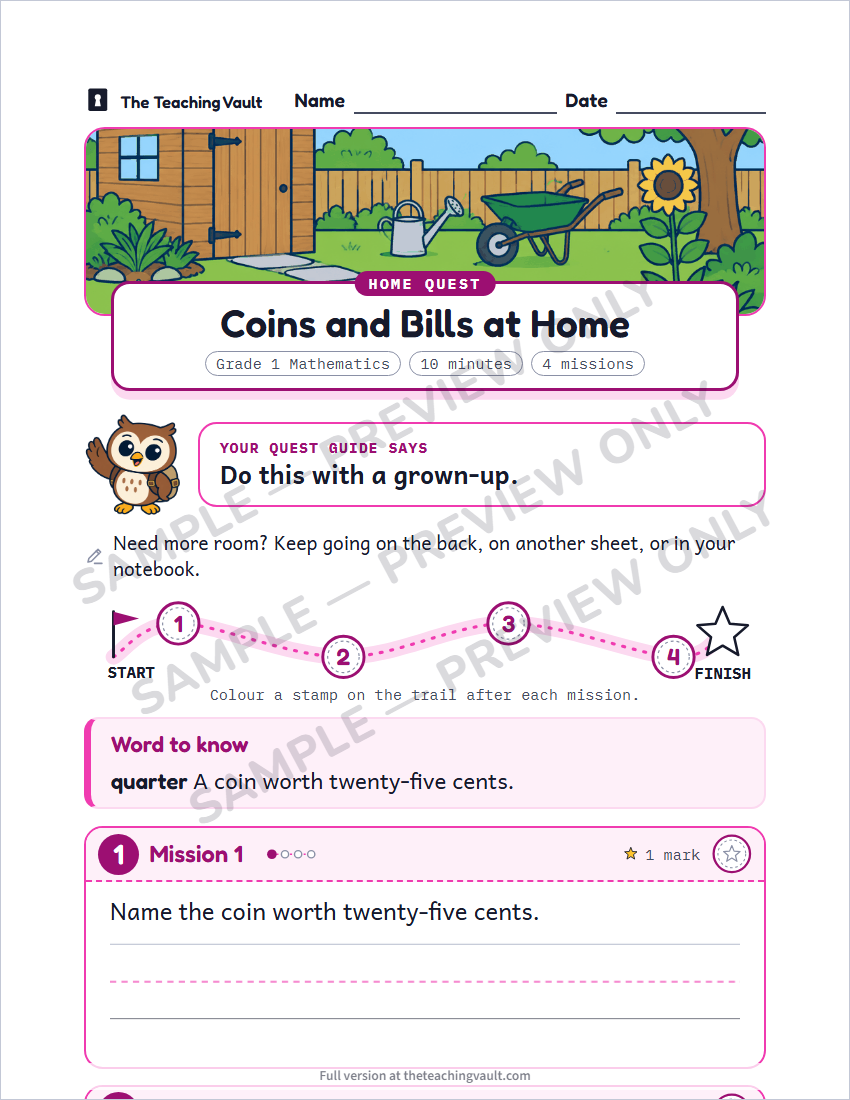Sample preview: homework page (watermarked, low-resolution)