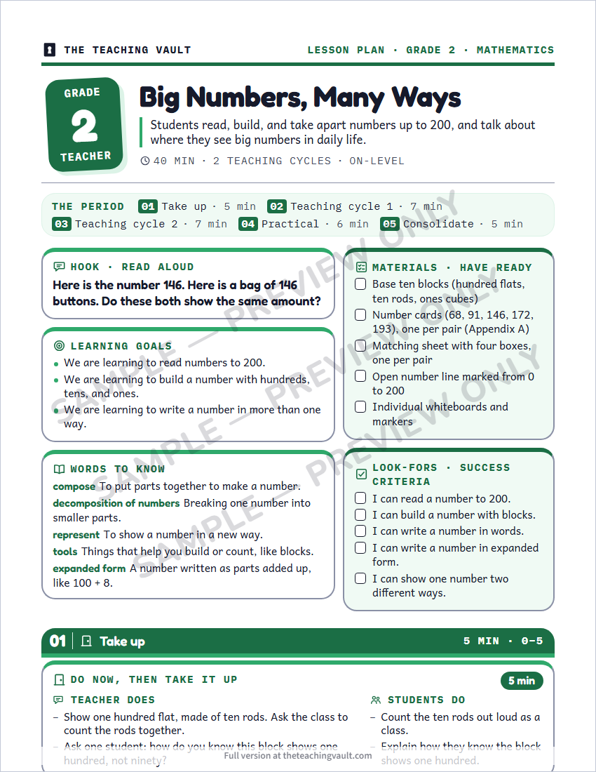 Sample preview: lesson plan page (watermarked, low-resolution)