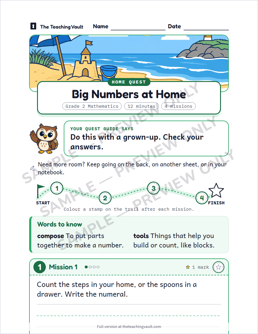 Sample preview: homework page (watermarked, low-resolution)