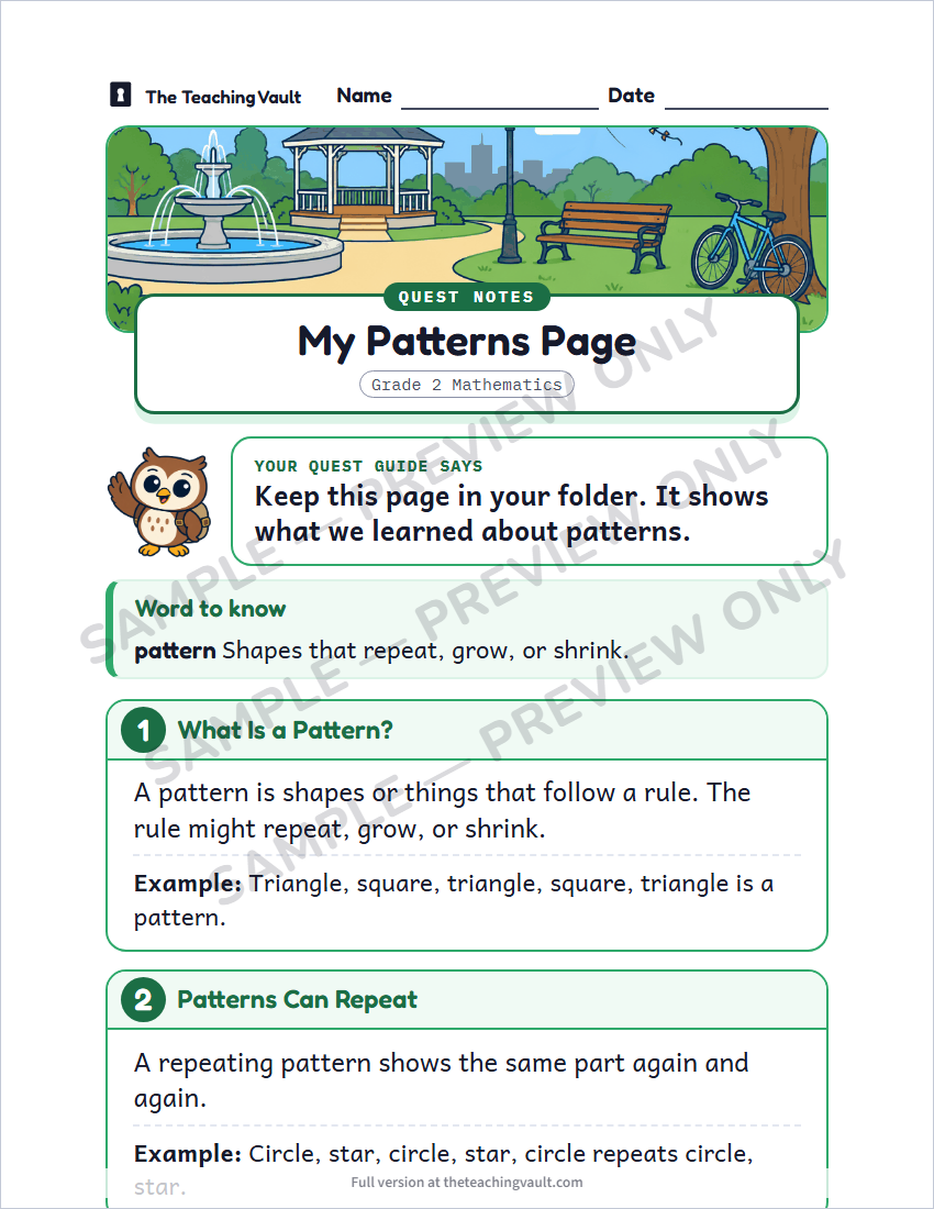 Sample preview: handout page (watermarked, low-resolution)