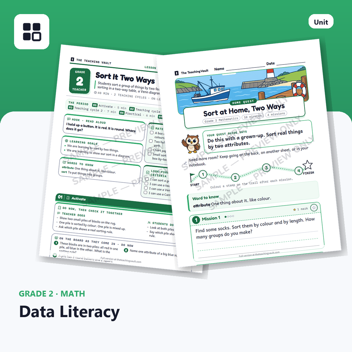 Grade 2 Data Literacy cover