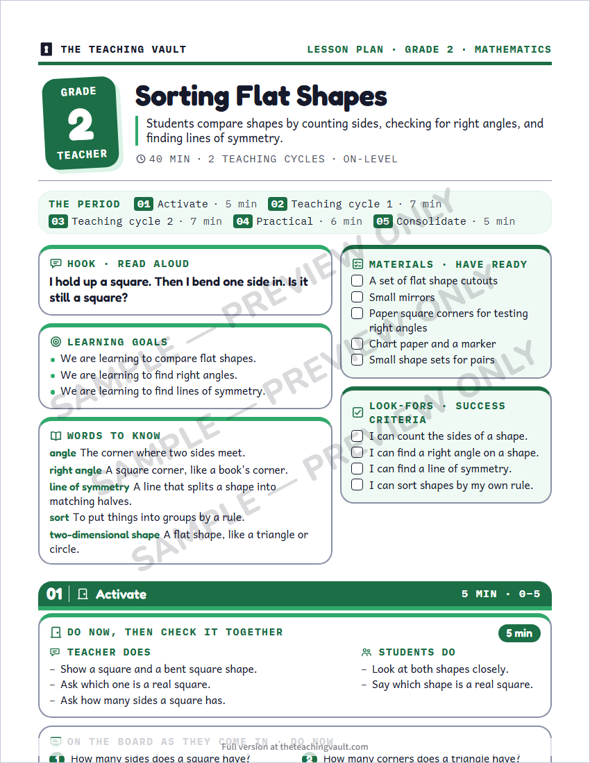 Sample preview: lesson plan page (watermarked, low-resolution)