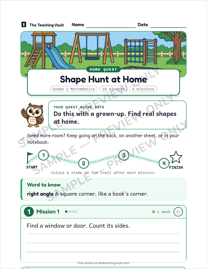 Sample preview: homework page (watermarked, low-resolution)