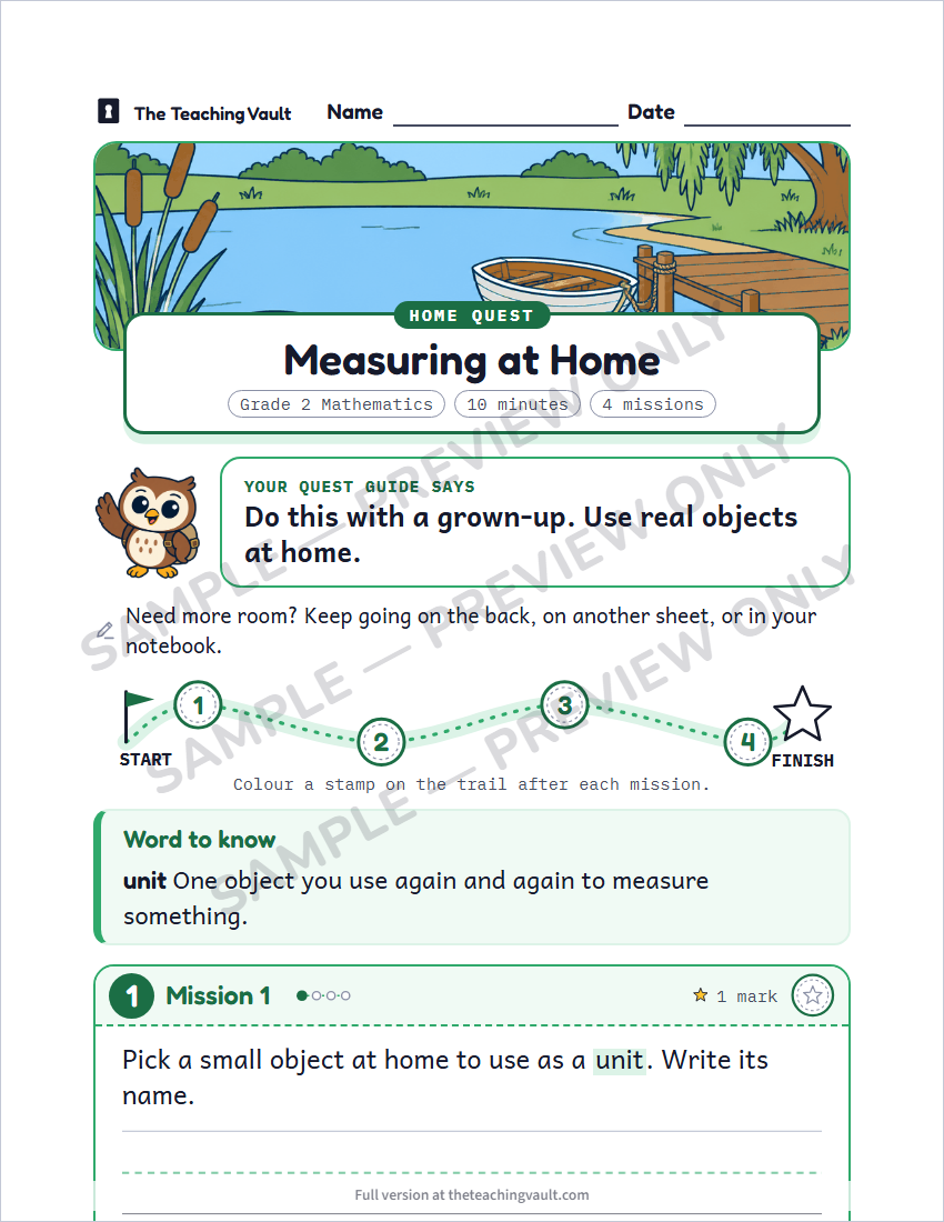 Sample preview: homework page (watermarked, low-resolution)