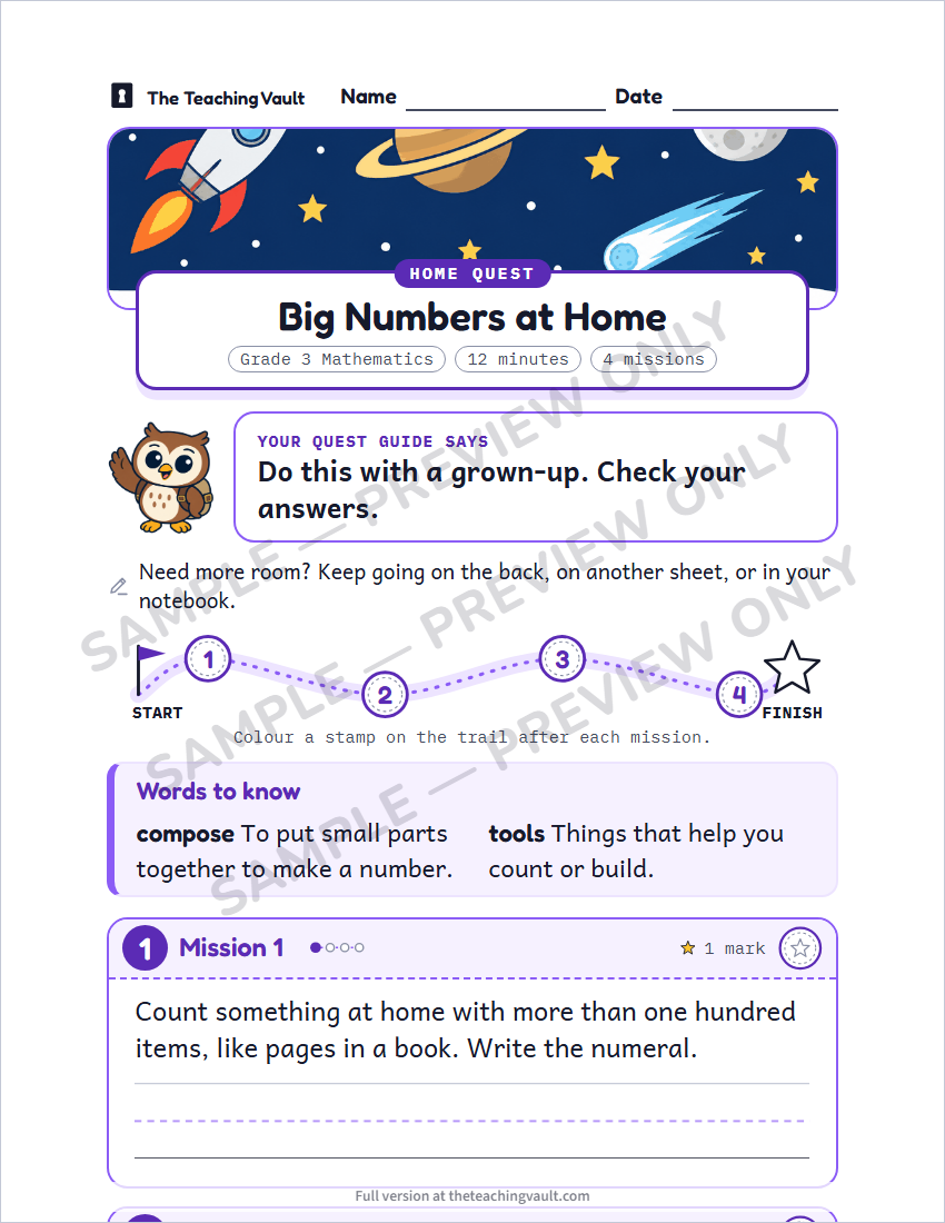 Sample preview: homework page (watermarked, low-resolution)