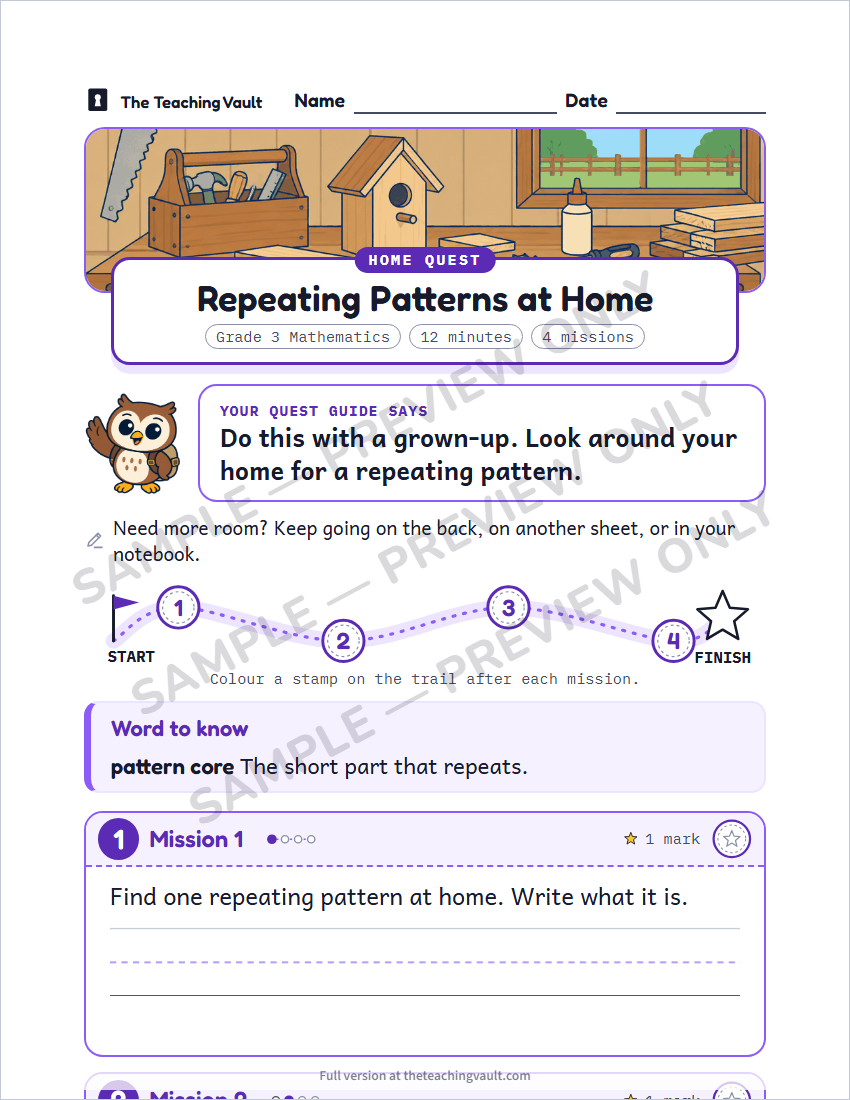 Sample preview: homework page (watermarked, low-resolution)