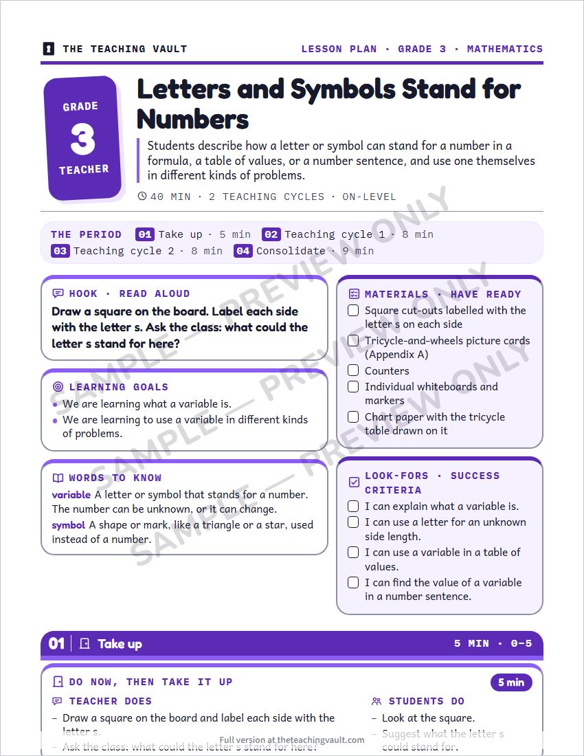Sample preview: lesson plan page (watermarked, low-resolution)