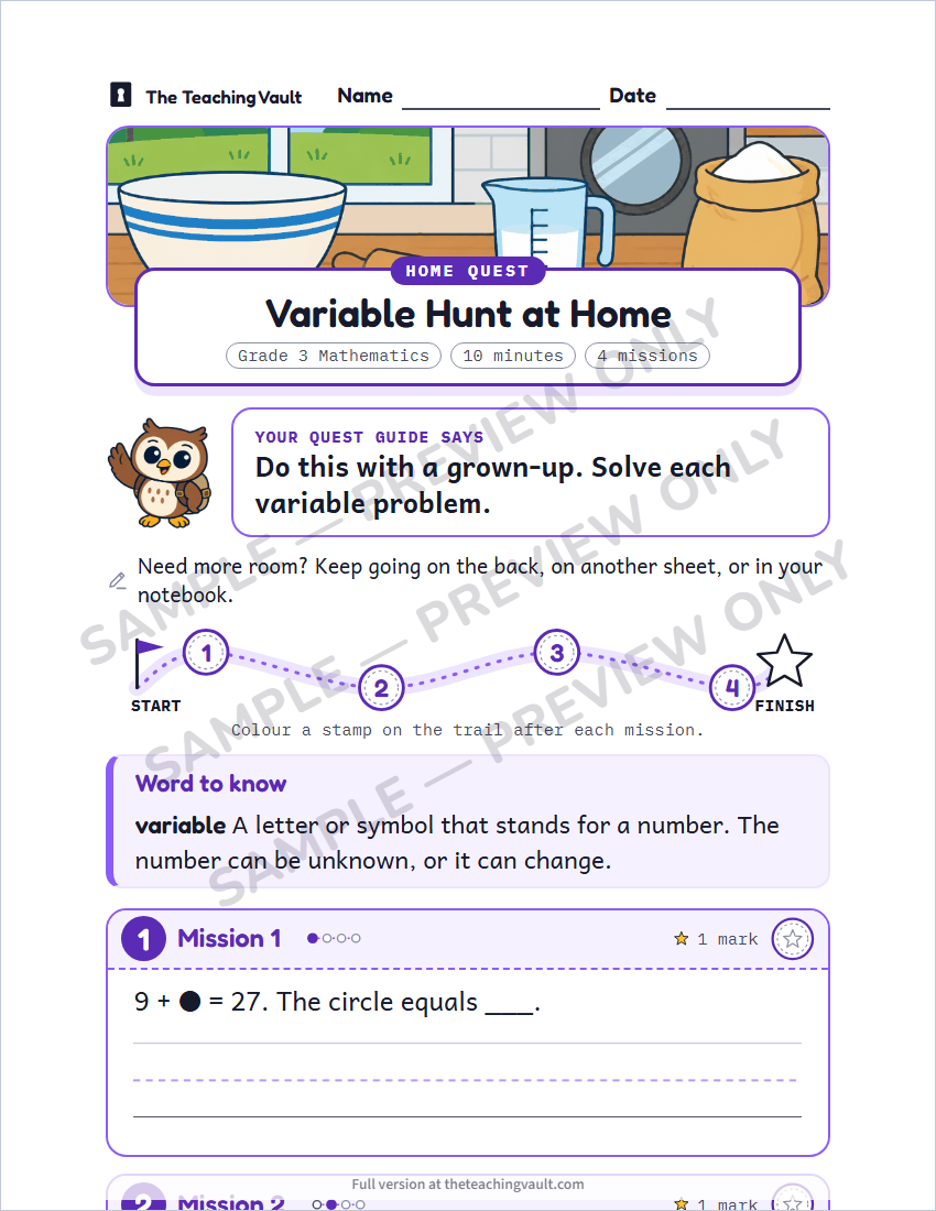 Sample preview: homework page (watermarked, low-resolution)