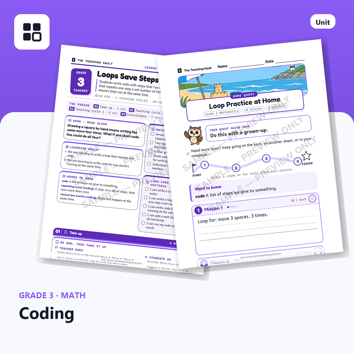 Grade 3 Coding cover