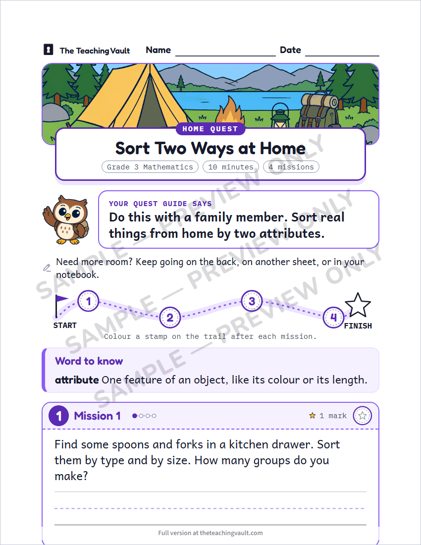 Sample preview: homework page (watermarked, low-resolution)