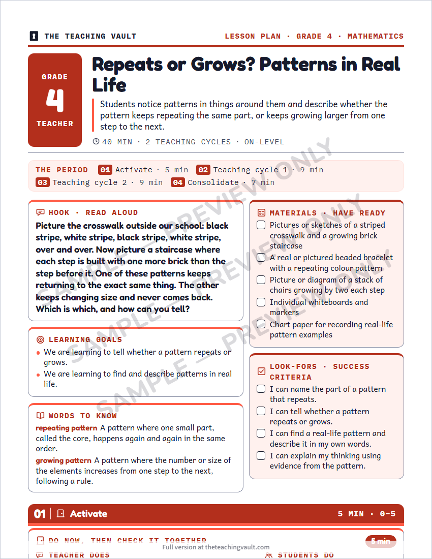 Sample preview: lesson plan page (watermarked, low-resolution)