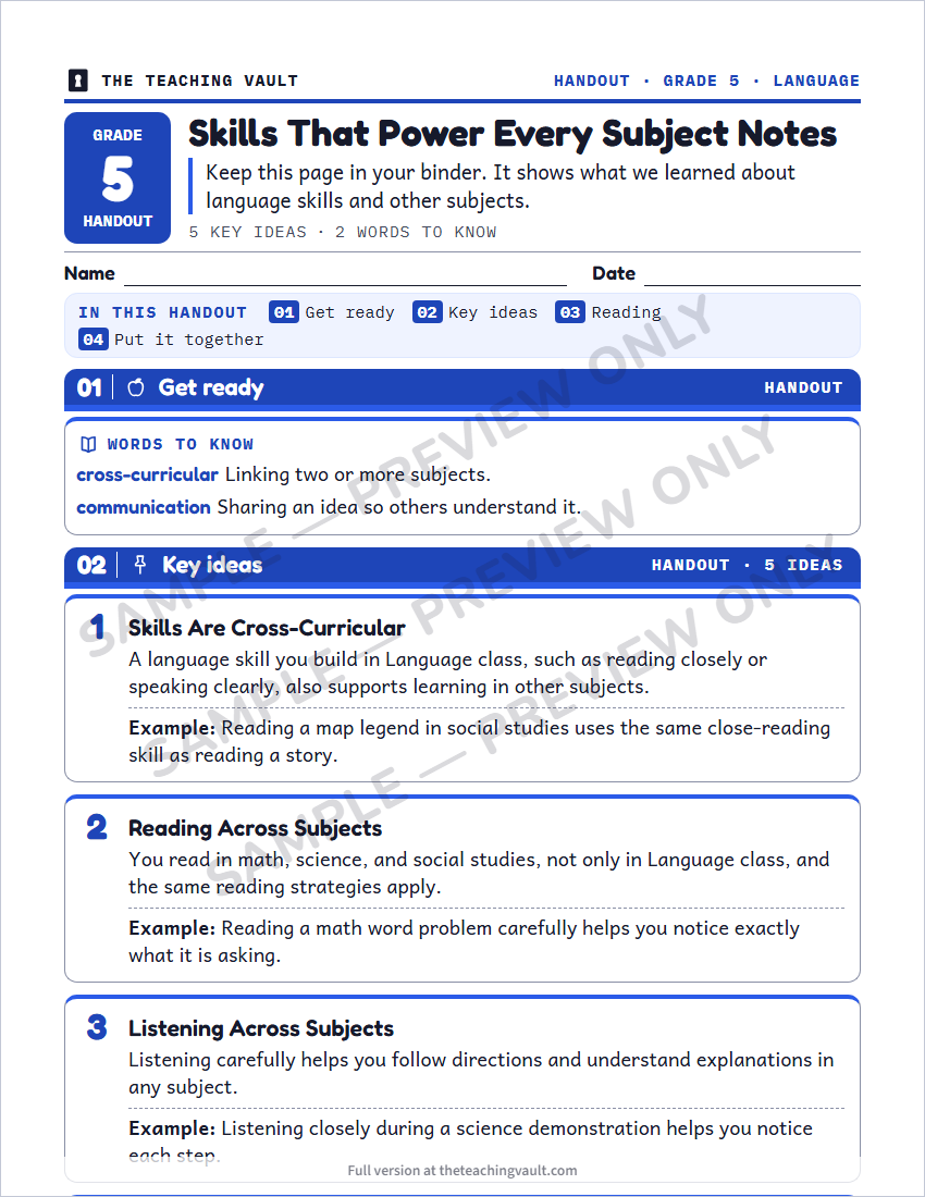 Sample preview: handout page (watermarked, low-resolution)