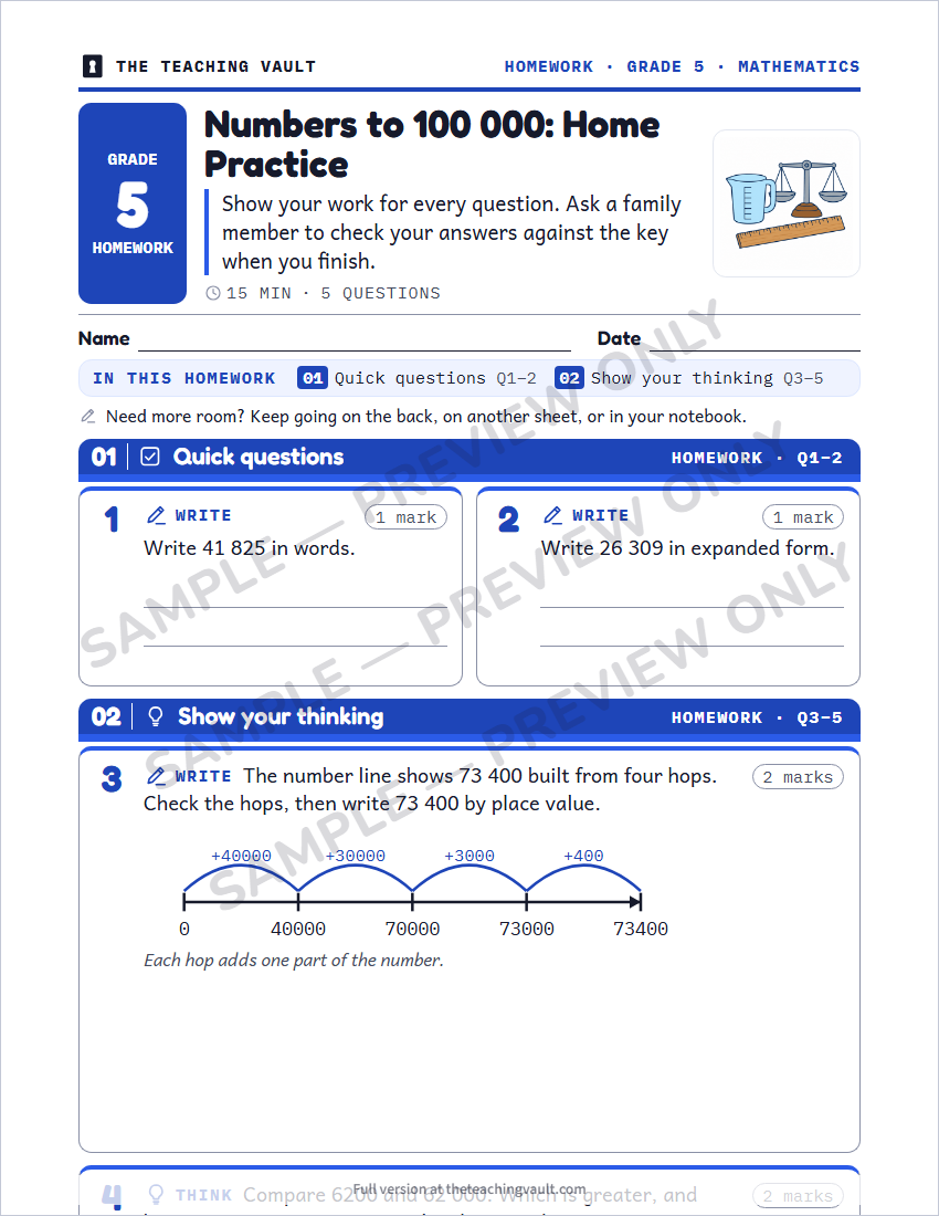 Sample preview: homework page (watermarked, low-resolution)
