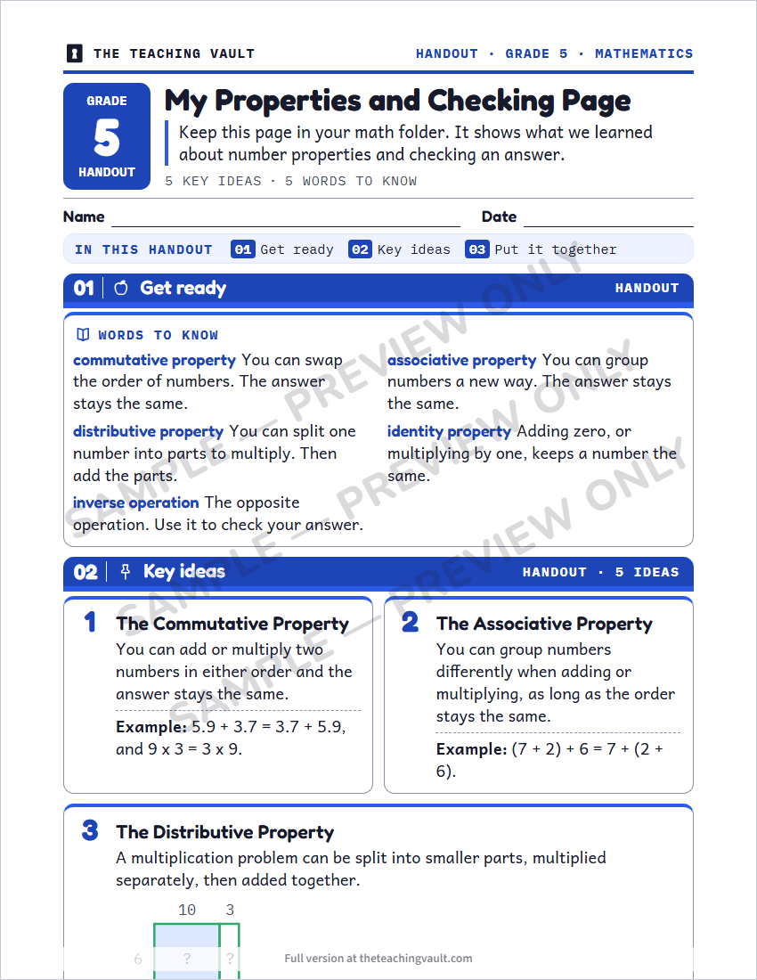 Sample preview: handout page (watermarked, low-resolution)