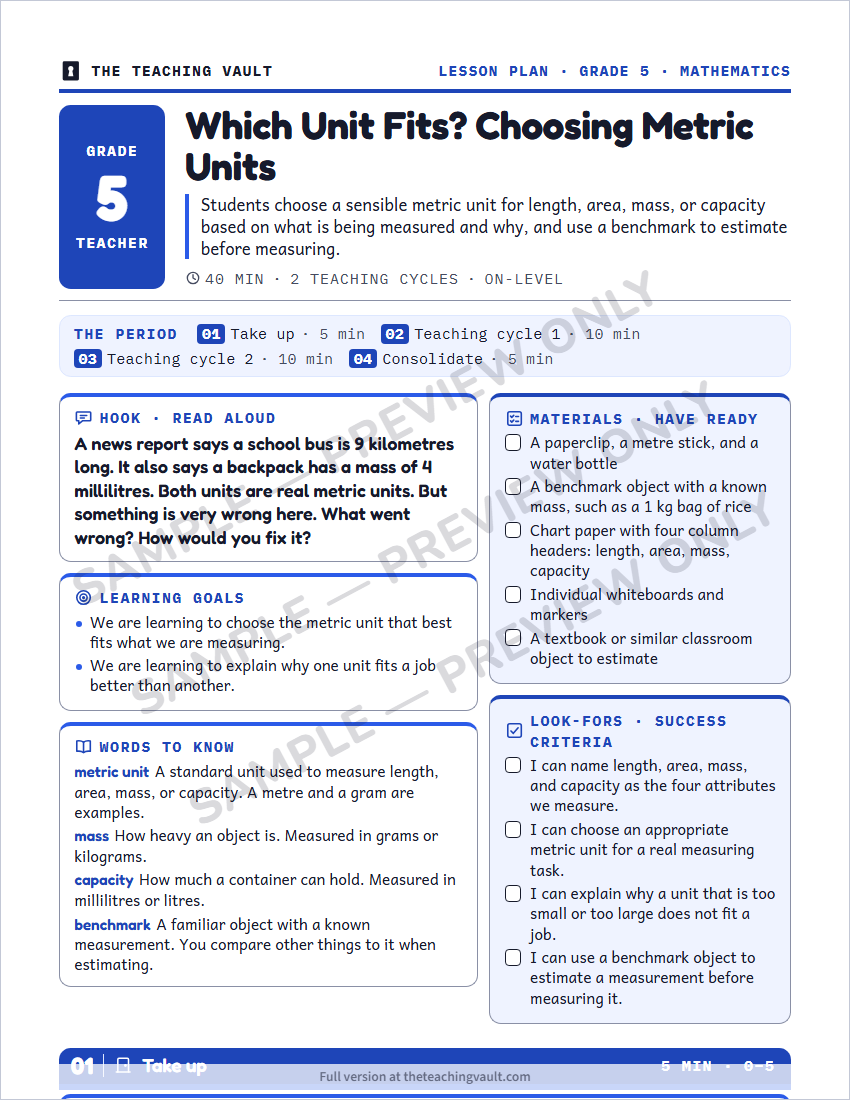 Sample preview: lesson plan page (watermarked, low-resolution)