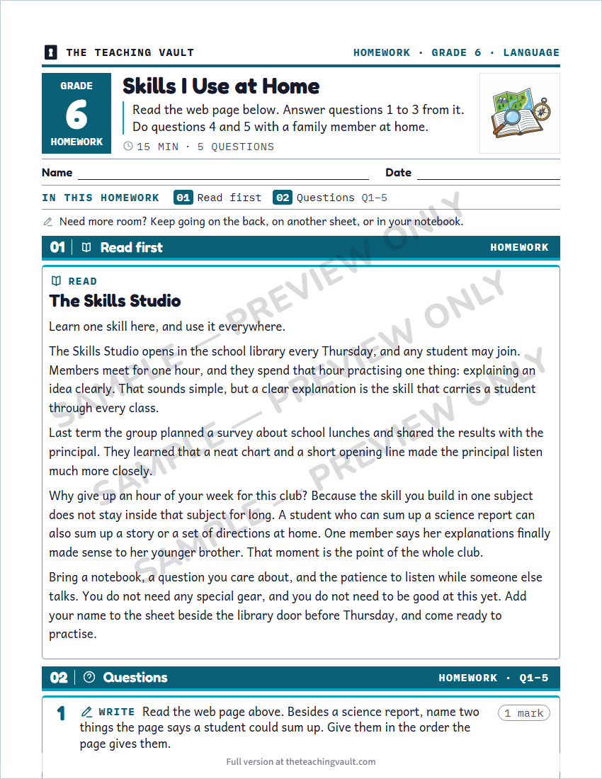 Sample preview: homework page (watermarked, low-resolution)