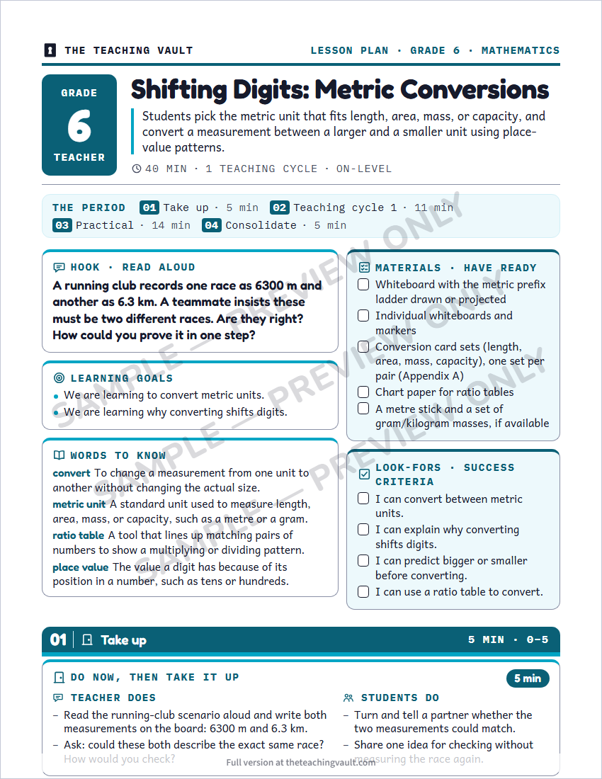 Sample preview: lesson plan page (watermarked, low-resolution)