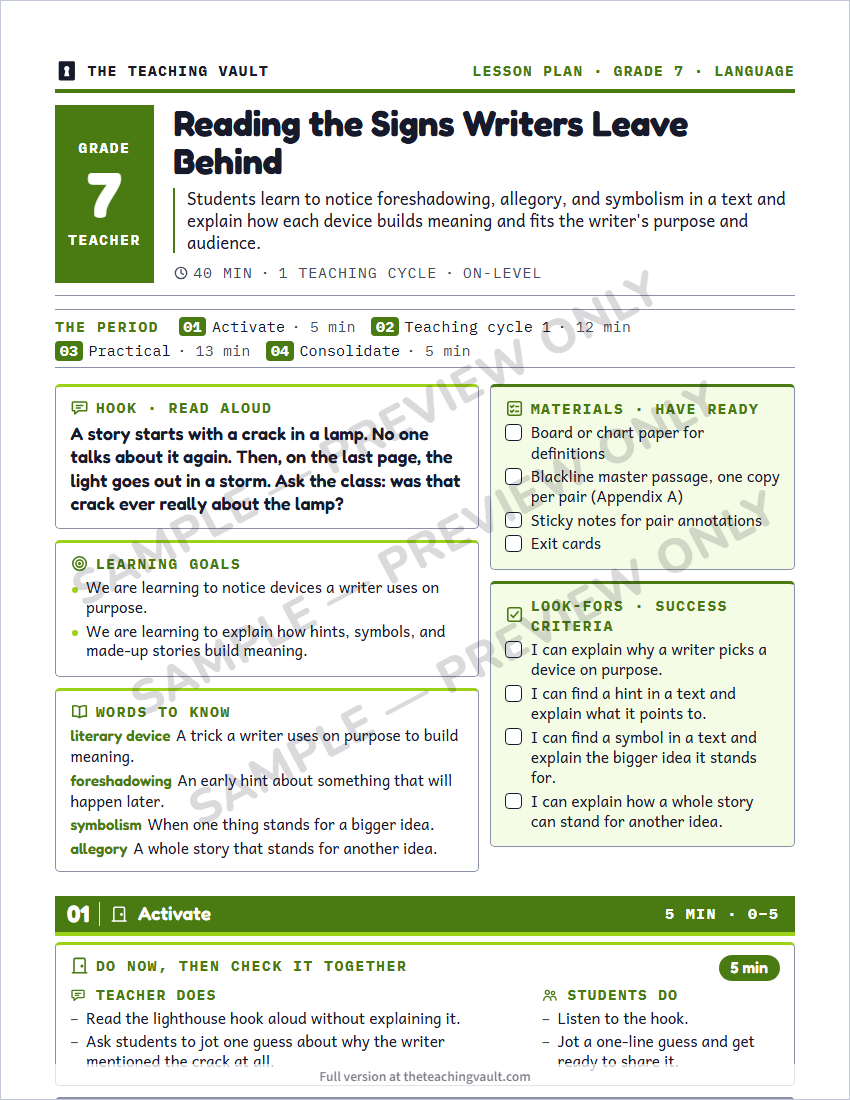Sample preview: lesson plan page (watermarked, low-resolution)