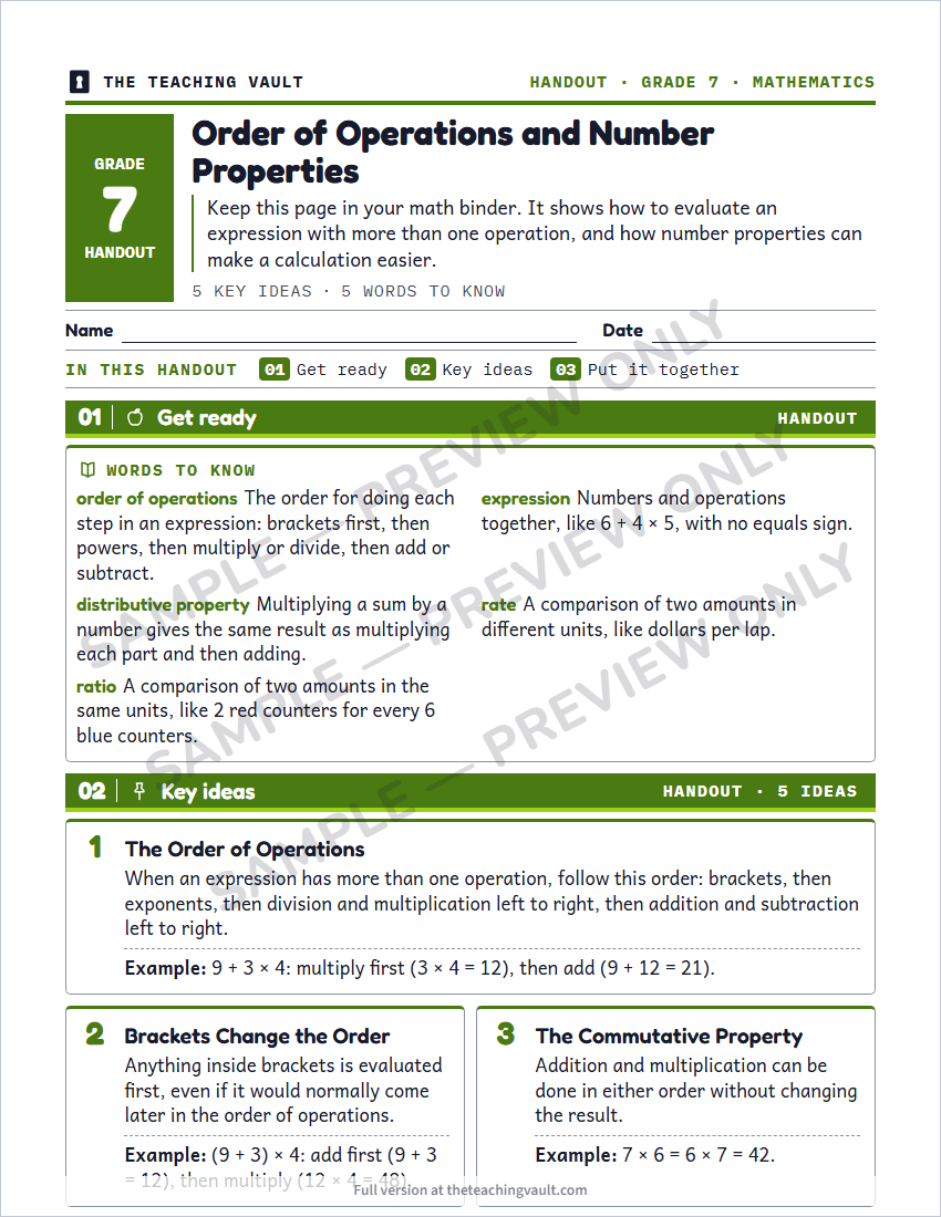 Sample preview: handout page (watermarked, low-resolution)
