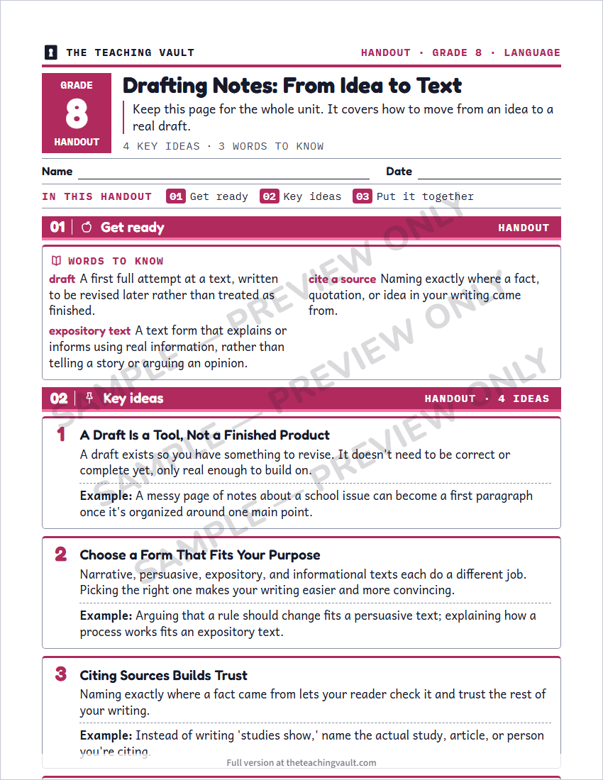 Sample preview: handout page (watermarked, low-resolution)