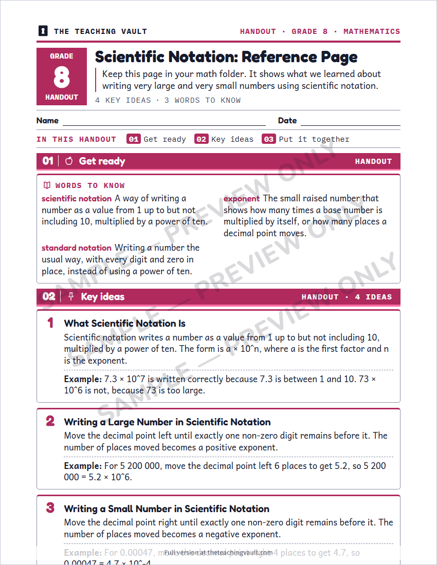 Sample preview: handout page (watermarked, low-resolution)
