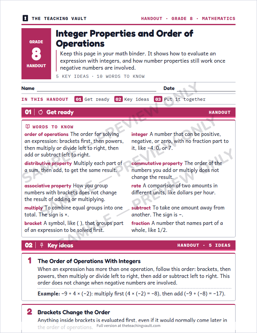 Sample preview: handout page (watermarked, low-resolution)