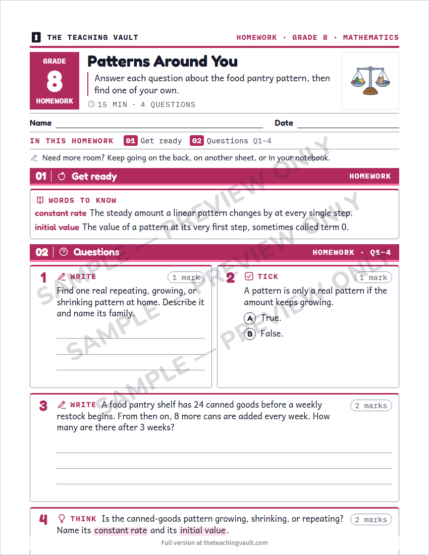 Sample preview: homework page (watermarked, low-resolution)