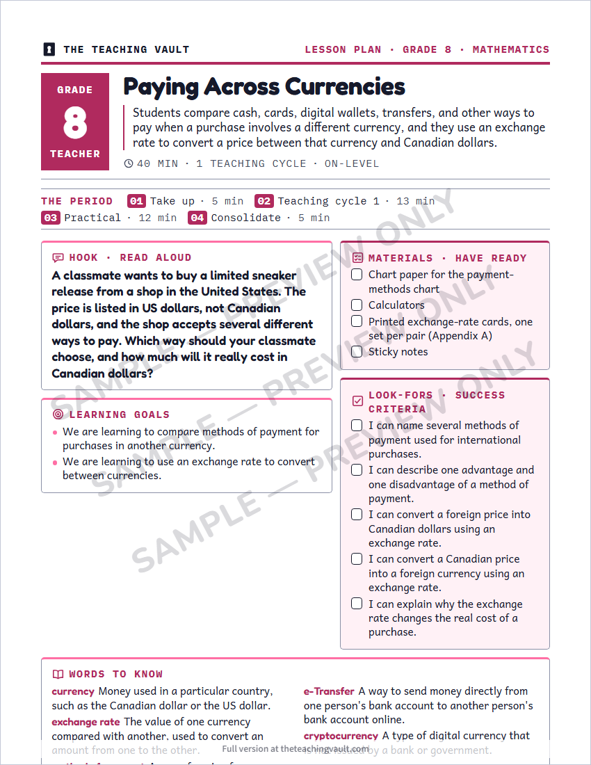 Sample preview: lesson plan page (watermarked, low-resolution)