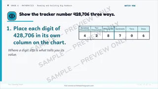Sample slide, Grade 6