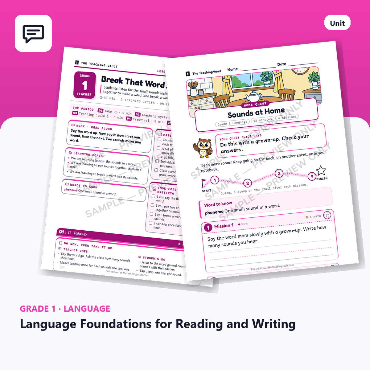 Grade 1 Language cover