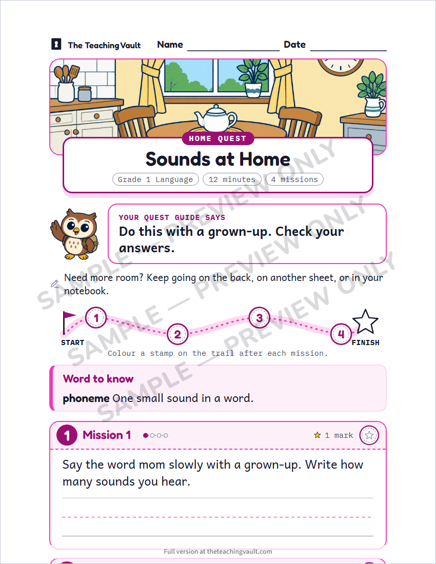 Sample preview: homework page (watermarked, low-resolution)