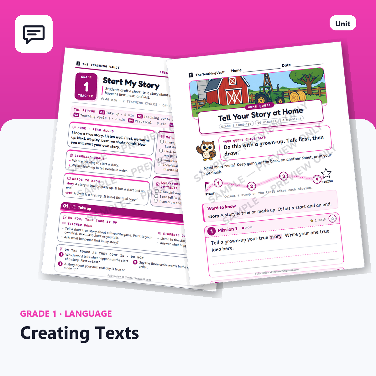 Grade 1 Language cover