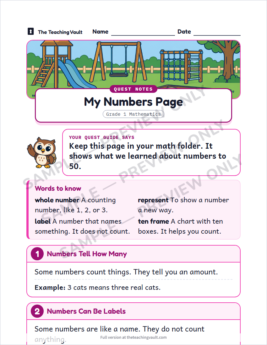 Sample preview: handout page (watermarked, low-resolution)