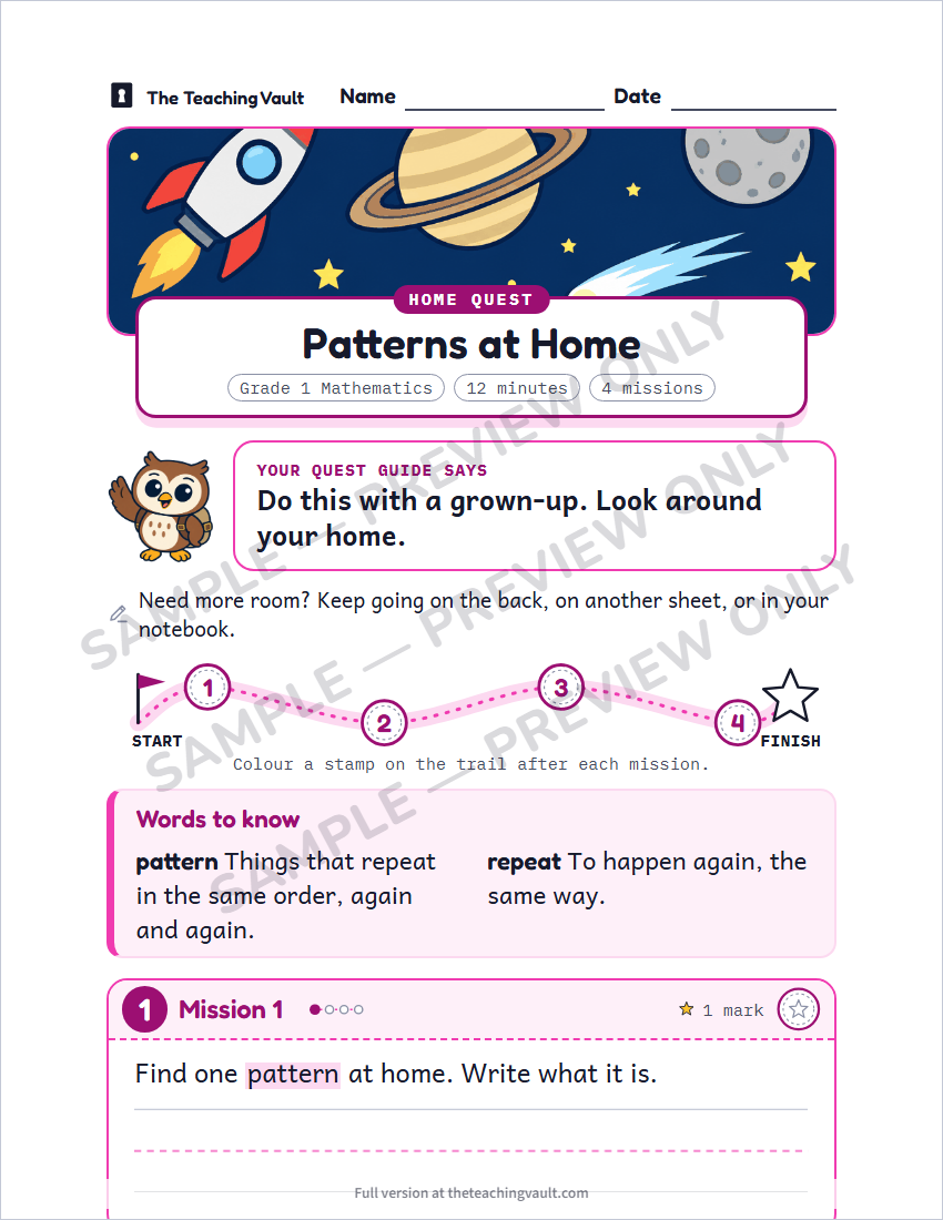 Sample preview: homework page (watermarked, low-resolution)