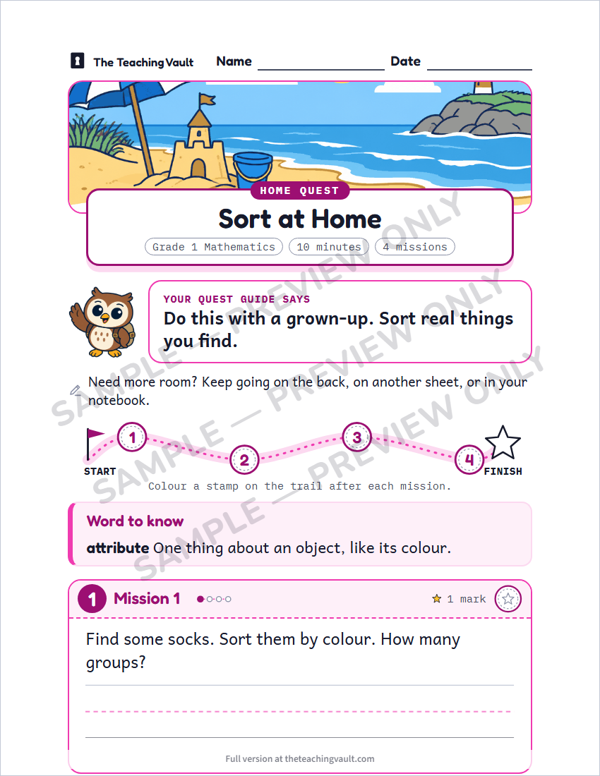 Sample preview: homework page (watermarked, low-resolution)