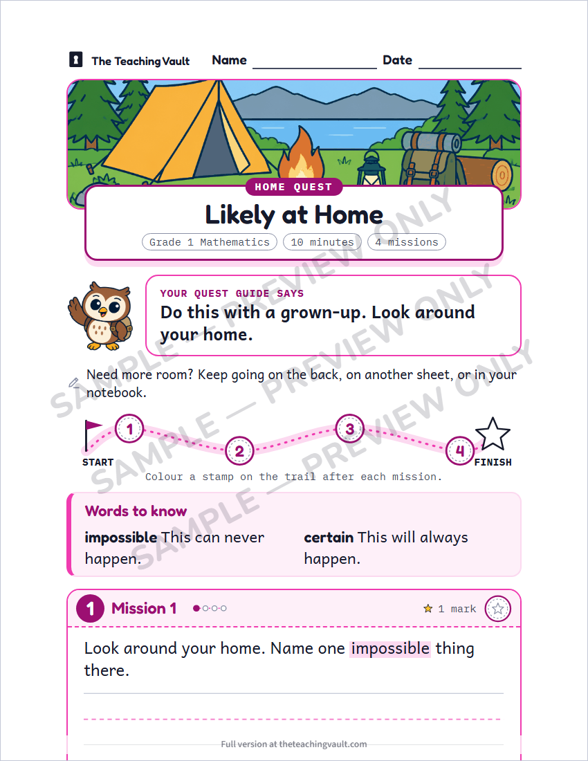 Sample preview: homework page (watermarked, low-resolution)