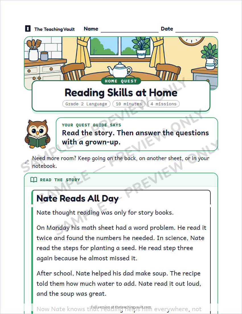 Sample preview: homework page (watermarked, low-resolution)