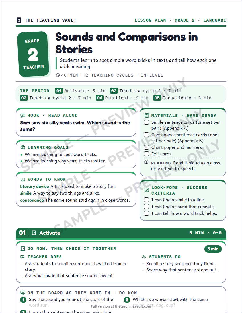 Sample preview: lesson plan page (watermarked, low-resolution)