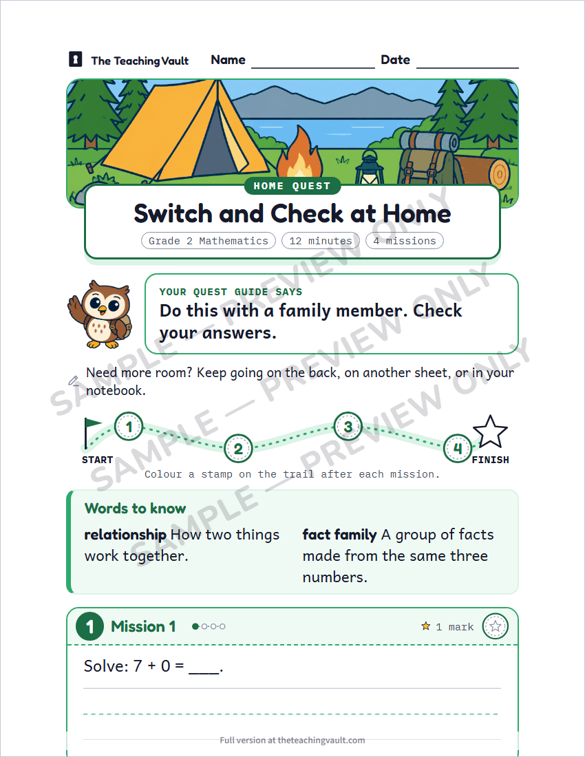 Sample preview: homework page (watermarked, low-resolution)