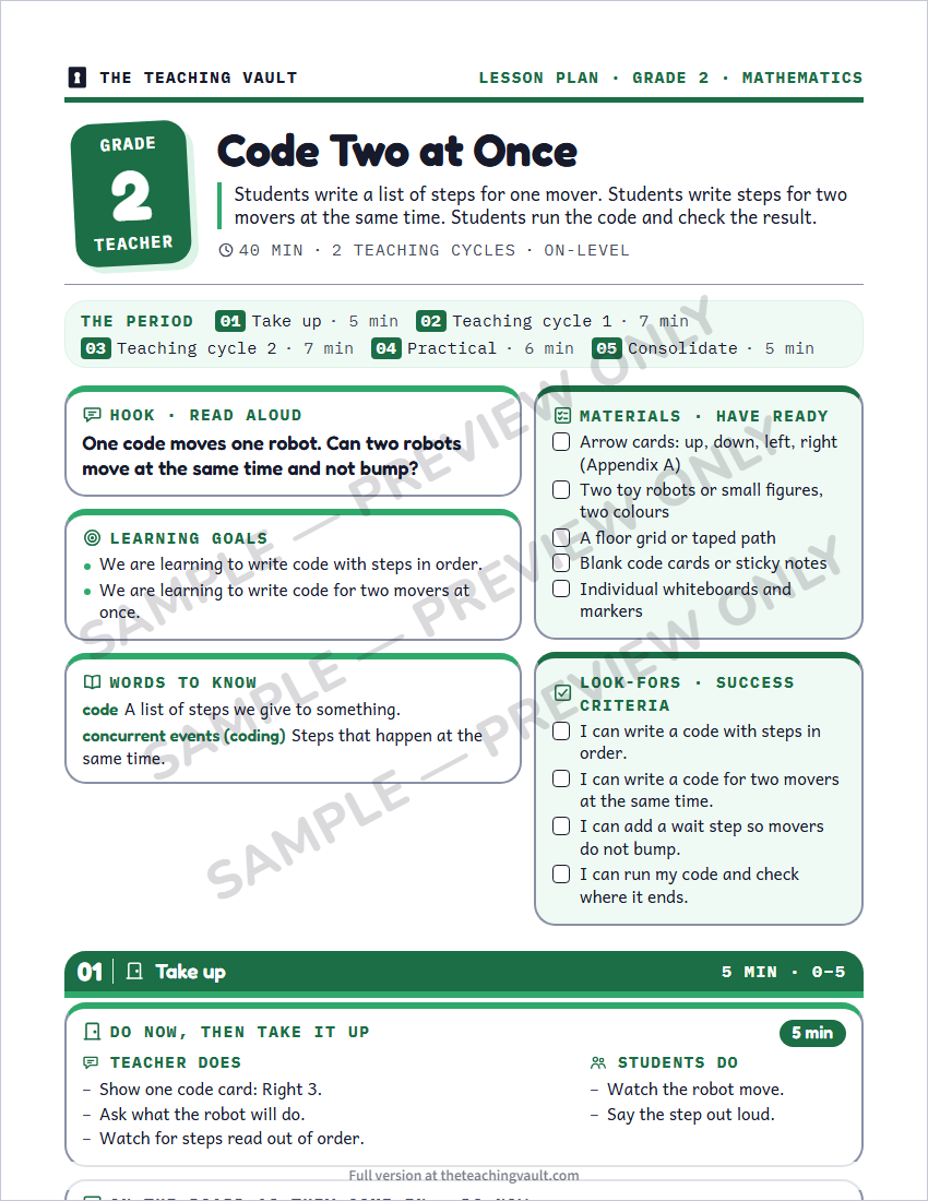 Sample preview: lesson plan page (watermarked, low-resolution)