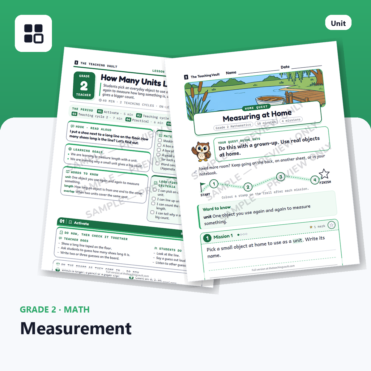 Grade 2 Measurement cover