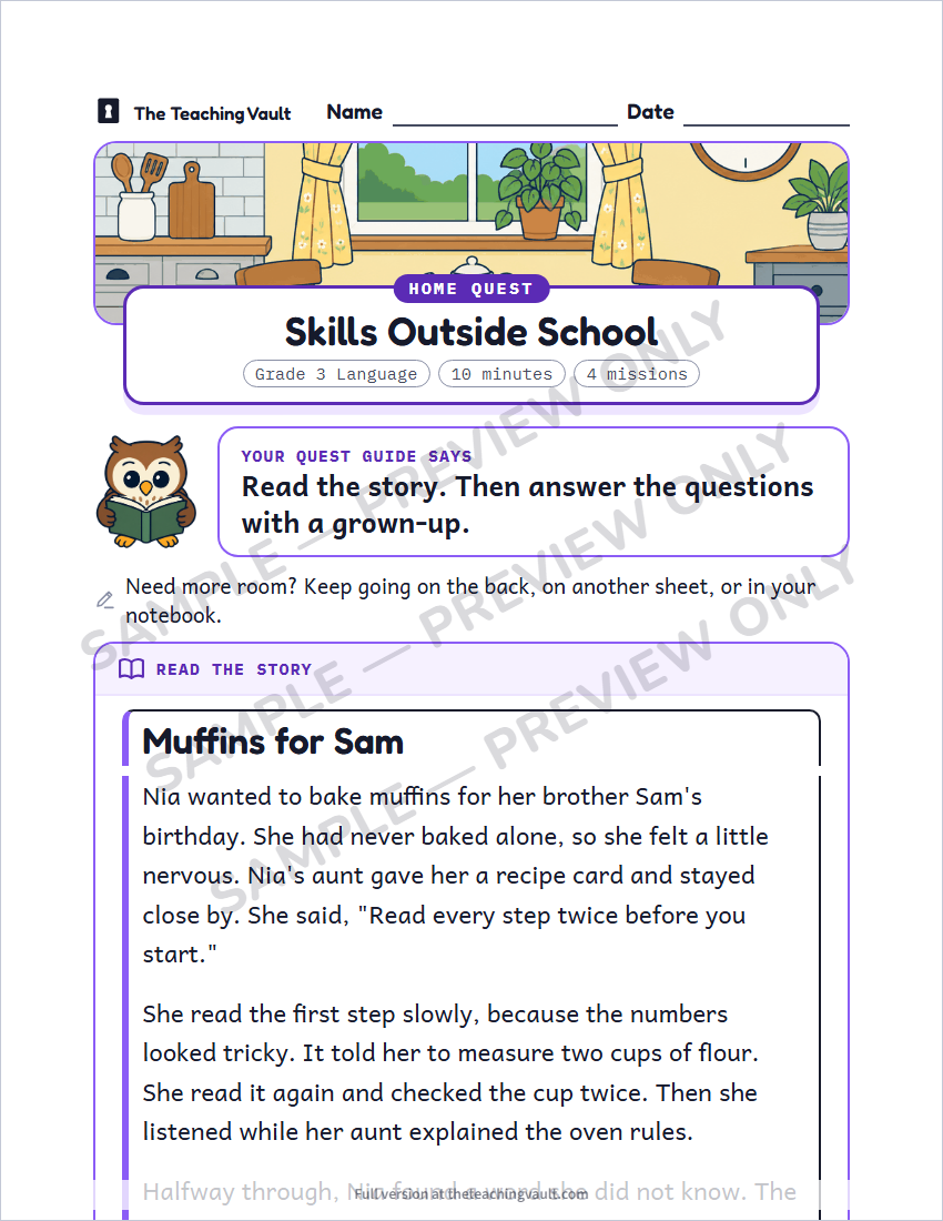 Sample preview: homework page (watermarked, low-resolution)