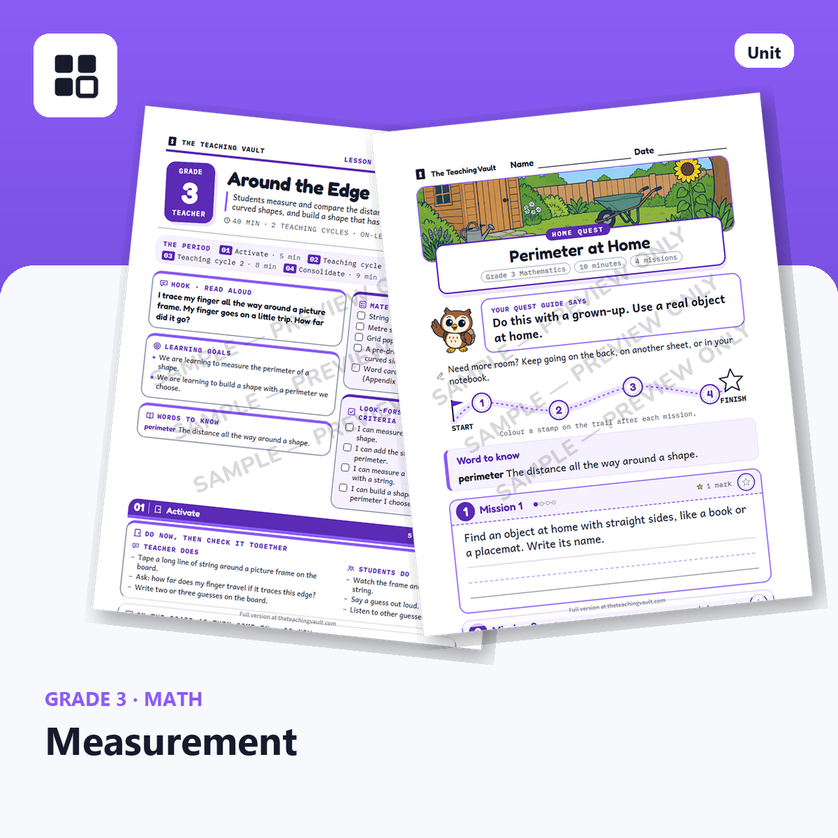 Grade 3 Measurement cover