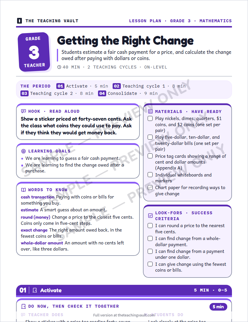 Sample preview: lesson plan page (watermarked, low-resolution)