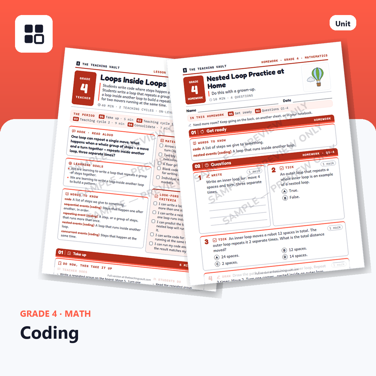 Grade 4 Coding cover