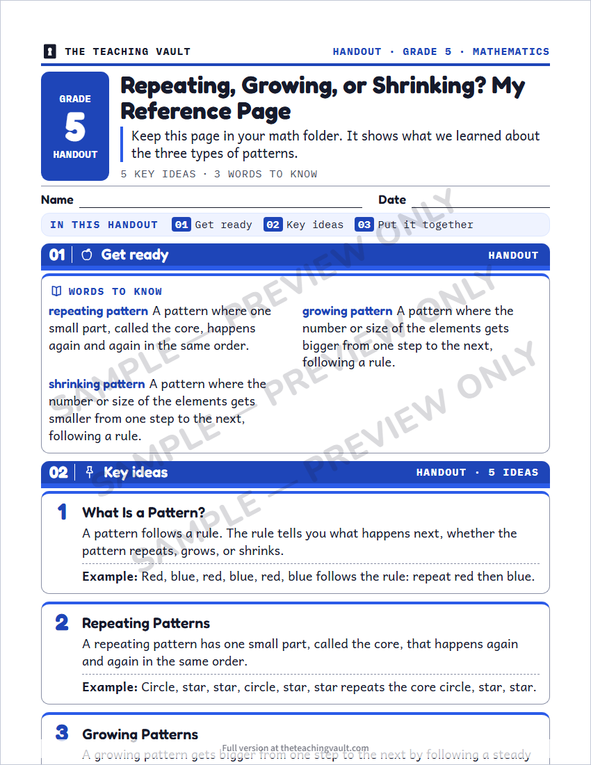 Sample preview: handout page (watermarked, low-resolution)